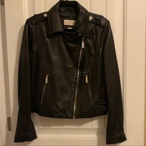 Michael Michael Kors leather biker jacket. Never worn, smoke free home.